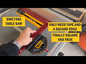 How to Square the DWE7485 Table Saw Miter Gauge