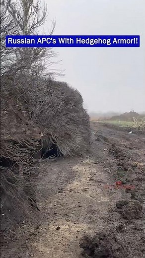 Russian APC's With Hedgehog Armor at the Front!!