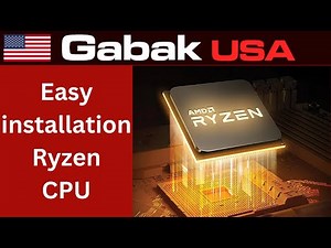 how to install a CPU ryzen in a motherboard?