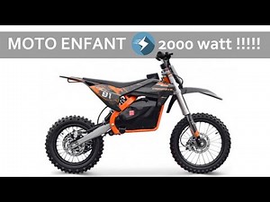 Moto électrique enfant NRJ 2000 Watt, 50 km/h, c'est quoi cette dinguerie ???