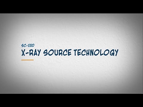 X-ray Source Technology for Single Crystal X-ray Diffraction (SC-XRD, SCD)