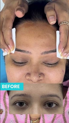 Microblading Results 🔥 Before After Eyebrow Transformation | Natural Brow Look
