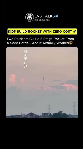 2 Kids Built a 2-Stage Rocket 🚀 with Soda & It Actually Worked! 🤯🔥