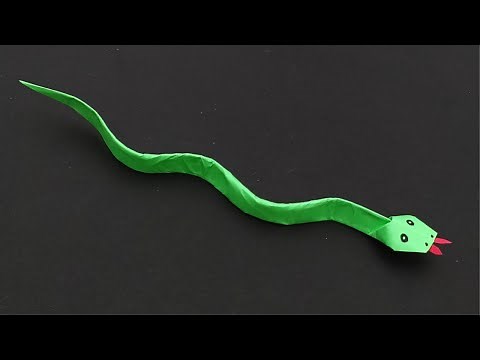 Comment faire un serpent en papier || Serpent Origami Facile Tuto
