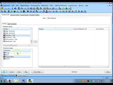 Lenel - Access Levels