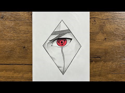 How to Draw Kakashi’s Sharingan Eye – Easy Step-by-Step Tutorial