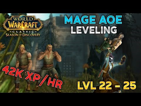 SoD - FASTEST Mage AoE Leveling Guide! 22-25 [Horde]