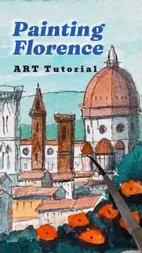 This Watercolor Florence Will Mesmerize You #painting #timelapse #aesthetic