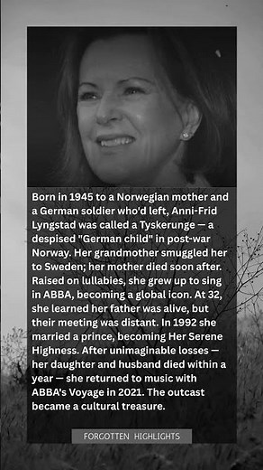 She Was Norway's 'German Child' Outcast — Then Became ABBA's Frida