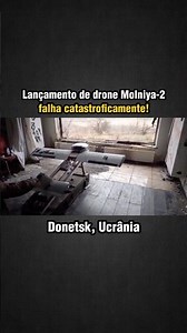Drone Molniya-2 explode durante lançamento em Donetsk!