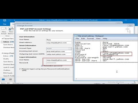 How to view password in Outlook application
