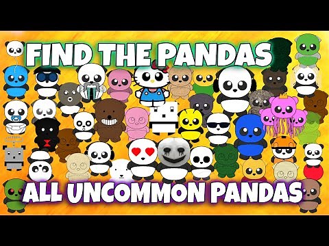 ROBLOX - Find the Pandas - 🐼 ALL UNCOMMON PANDAS 🐼