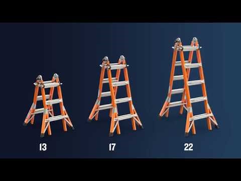 Werner Ladder - Fiberglass Multi-Purpose Ladder