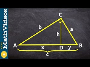 How to determine the sides of a triangle by using the geometric mean