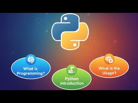 Python Class 1: Introduction, Usage & Programming Basics