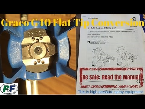 How to convert a Graco G40 from RAC to Flat Tip for Fine Finishing