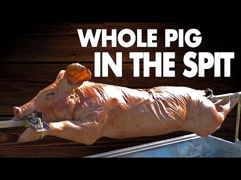 the BEST way to Roast a Pig - How to ROAST the WHOLE PIG in the Spit - Lechon | Salty Tales