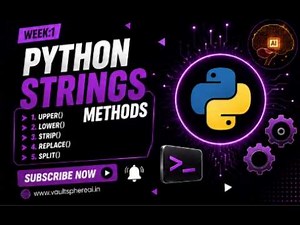 Python String & List Methods Tutorial | Strings and Lists in Python