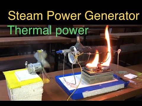 How to make Thermal power plant | Steam power Generator