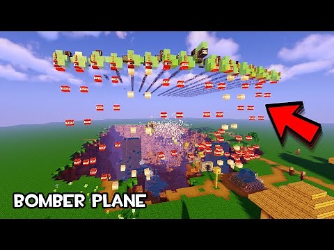 (1.16+) WORKING BOMBER PLANE Tutorial | Minecraft Java