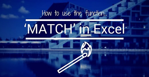 How to Use the MATCH Function in Excel (Formula)
