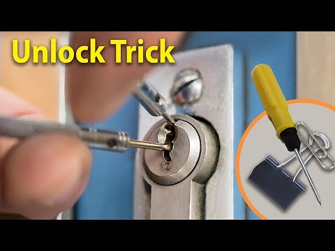 How to Unlock a file cabinet with clamps