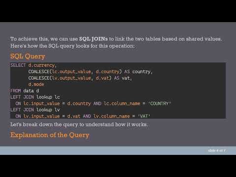 How to Join Data Tables with a Lookup Table to Fix Bad Data in SQL