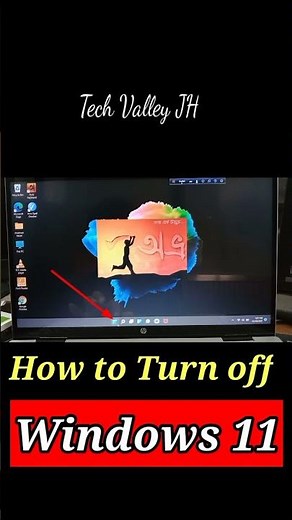How to turn off pc on windows 11 #shorts