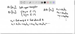 Prove that the product of two lower-triangular matrices is lower-triangular. Prove that the determinant of a lower-triangular or upper-triangular matrix is equal to the product of its diagonal elements. Prove that the inverse of a lower-triangular matrix, if it exists, is lower-triangular. | Numerade
