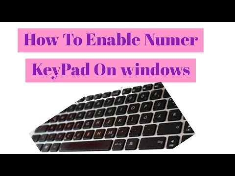 How To Activate Numeric Keypad on Laptop Keyboard | How to Enable Numeric Keys on your Laptop