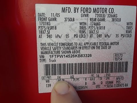 How to find a Paint Code on ANY Vehicle Fast All Models