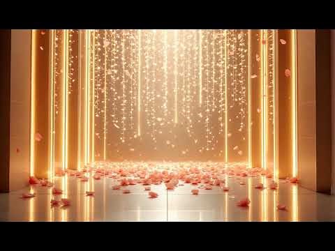 Perfect Wedding Loop Background 4K Petal Rain & Luxury Glow Visual
