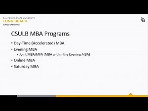 CSULB MBA Programs Information Session Fall 2024