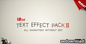 TEXT FX PACK II – AFTER EFFECTS PROJECT (FREE PLUGINS & PRESETS) - aedownload.com