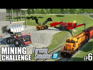 Mining LITHIUM ORE and export to GOLD CREST VALLEY | Mining Challenge | Farming Simulator 22 | #6
