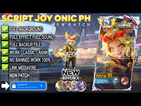 UPDATE Script Skin Joy Onic PH - M6 Champions No Password | Full Effect Voice | Patch Terbaru