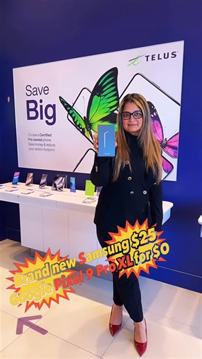 Mrs Shweta N Poonga on Instagram: "Hey guys, what’s up! 👋 Let me take you straight into the best Black Friday deals in Canada happening right now at Telus/Koodo — these offers are absolutely unbelievable! 🤯🔥 You can grab: ✨ Samsung S23 for just $1 ✨ iPhone 14 for only $7 ✨ The brand-new Samsung S25 ✨ Google Pixel 9 Pro XL for $0 — YES, completely free! If you’ve been waiting to upgrade your phone, this is the best smartphone deal of 2025. Plus, they also have high-speed home internet for only