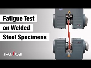 Fatigue test on welded steel specimens