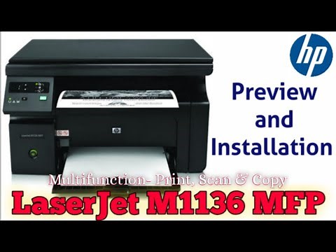 HP LaserJet M1136 MFP Printer Preview and Installation | Print Driver Installation in Windows 10