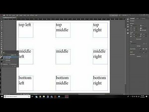 InDesign Text Box Alignment