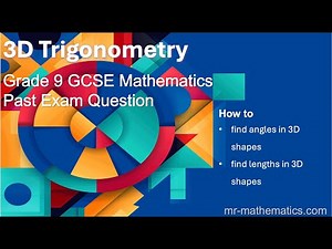 3D Trigonometry Made Easy | GCSE Grade 9 Maths | Mr Mathematics