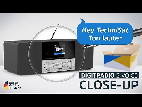 DAB+/UKW/CD- Stereoradio mit Sprachsteuerung | DIGITRADIO 3 Voice | TechniSat