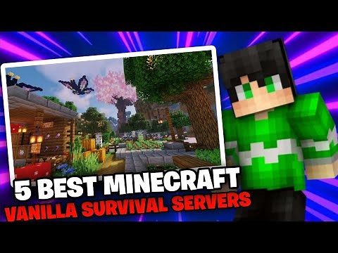 5 BEST MINECRAFT VANILLA SURVIVAL SERVERS IN 2025! (1080P HD)