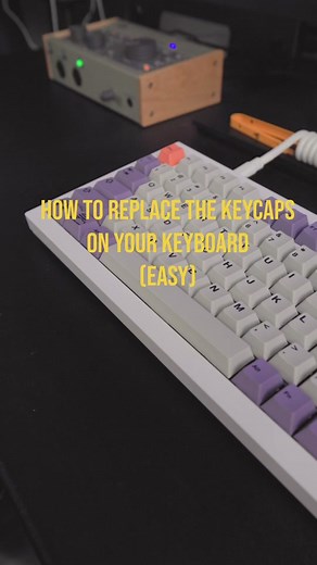 How to replace the keycaps on your custom keyboard #mechanicalkeyboards #mechanicalkeyboardswitches #keychron