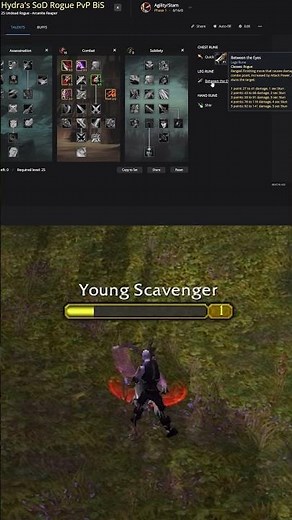 WoW SoD Rogue best runes for lvl 25 PvP