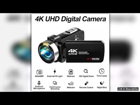 4K Portable Digital photography Camera 2 in1 Photo Video Record DV Travel Video Camera 18X Zoom 3