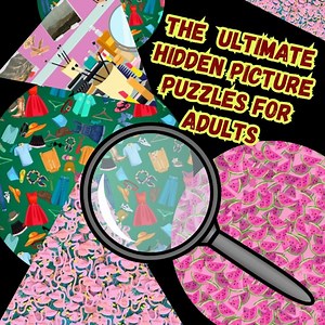 Hidden Picture Puzzles for Adults: 10 Printable Brain Teasers (digital Download) - Etsy