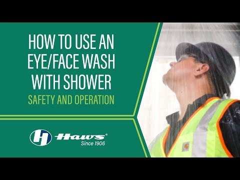 How to Use an Eye/Face Wash with Shower: Safety and Operation