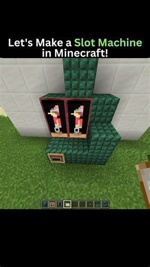 Slot Machine In Minecraft 🎰 | Minecraft viral build hacks | #shorts #viral #minecraft #build