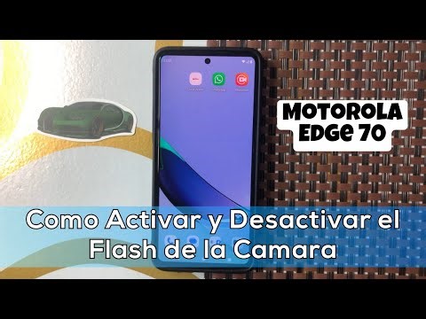 Como Activar y Desactivar el Flash de la Camara en Motorola Edge 70